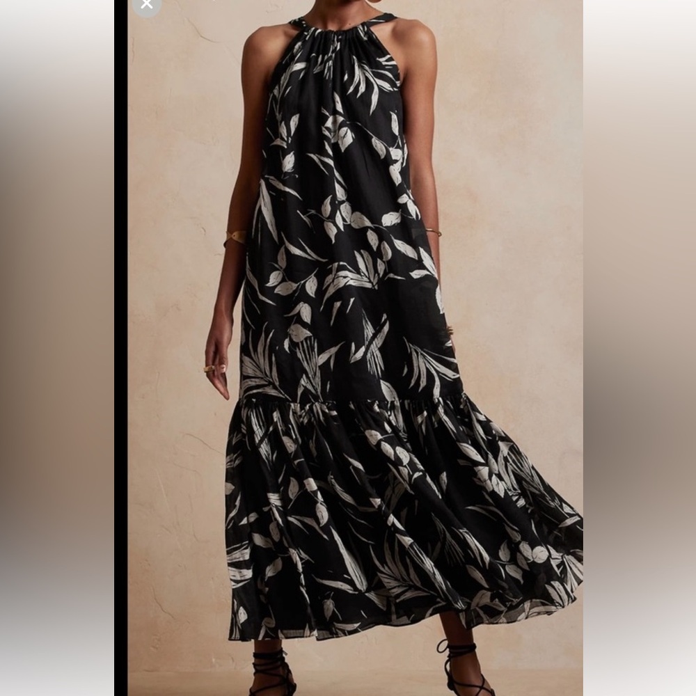 BANANA REPUBLIC FINI RAMIE DRESS NWT